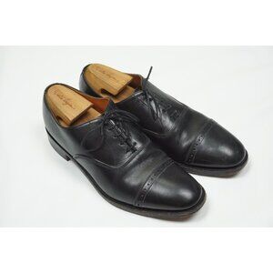Loake Bros. British Isles Collection Black Cap Toe Mens Dress Shoes Sz 9.5